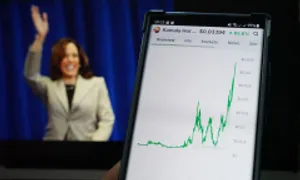 Meme coin lấy cảm hứng từ Kamala Harris tăng gần 1.000% Meme coin lấy cảm hứng từ Kamala Harris tăng gần 1.000%