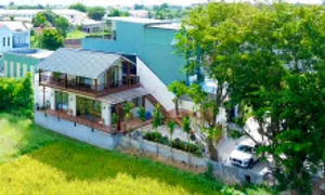 Nhà phố 250 m2 tràn ngập mảng xanh từ đồng lúa, hàng sưa Nhà phố 250 m2 tràn ngập mảng xanh từ đồng lúa, hàng sưa