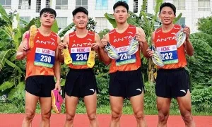Điền kinh Việt Nam có kỷ lục quốc gia 4x100m mới Điền kinh Việt Nam có kỷ lục quốc gia 4x100m mới