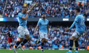 Man City nhọc nhằn tìm lại cảm giác thắng Man City nhọc nhằn tìm lại cảm giác thắng