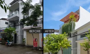 Cải tạo nhà ống 10 năm thành không gian nhiều mảng xanh Cải tạo nhà ống 10 năm thành không gian nhiều mảng xanh