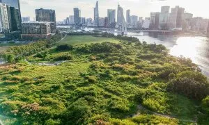 Hiện trạng khu đất cải tạo để nối dài công viên sông Sài Gòn Hiện trạng khu đất cải tạo để nối dài công viên sông Sài Gòn