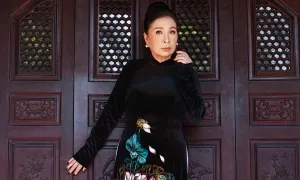 Kim Xuân làm mẫu áo dài Kim Xuân làm mẫu áo dài